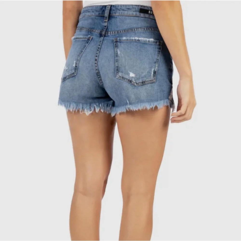 KUT FROM THE KLOTH High Rise Short In Medium Wash Size 12 - Picture 2 of 7
